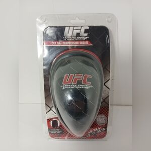 UFC Black Compression Shorts with Protective Cup XL